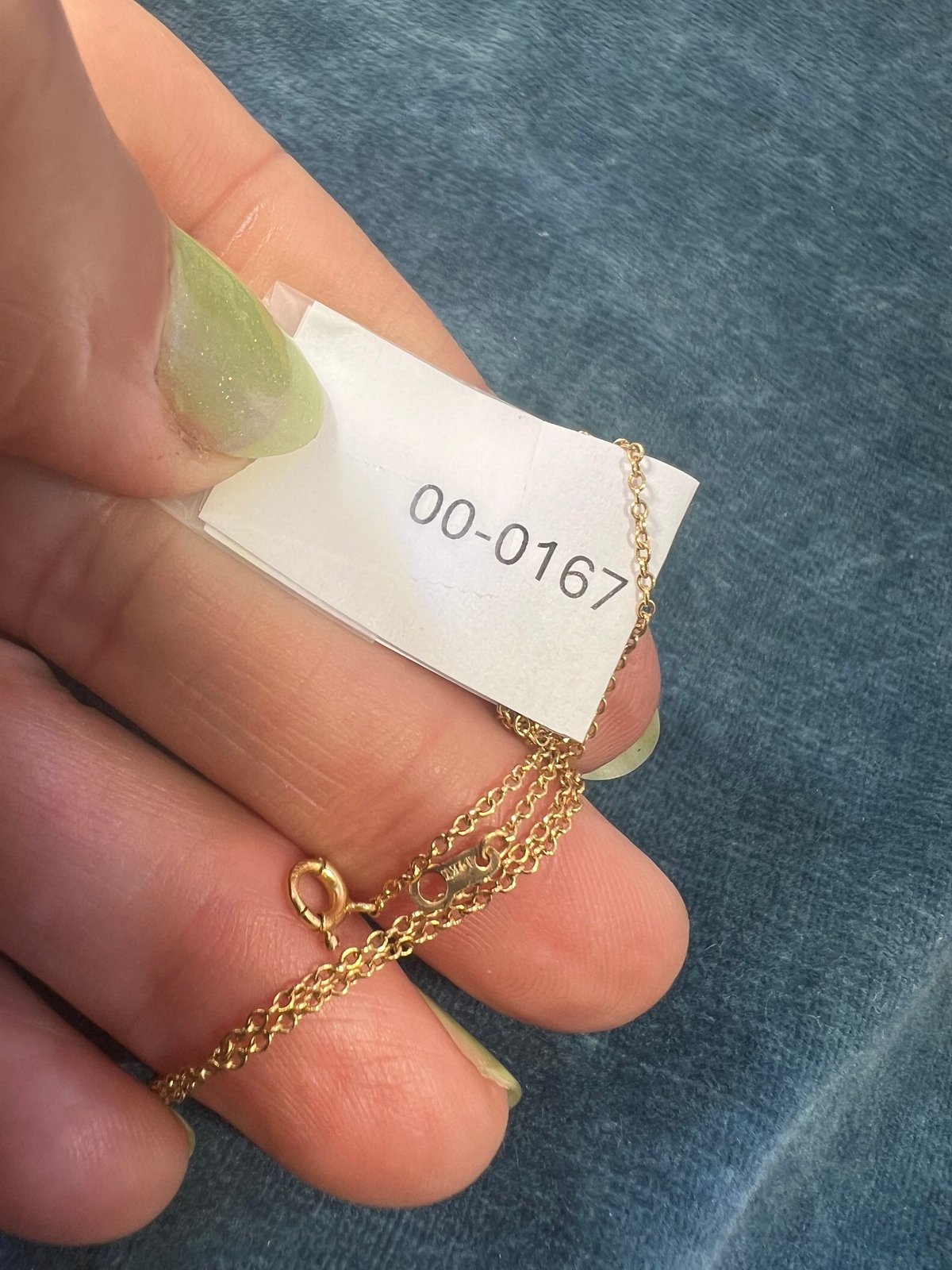 14k Solid Yellow Gold 17" ROLO Chain. LOW PRICE CHAIN SALE See All - 0167