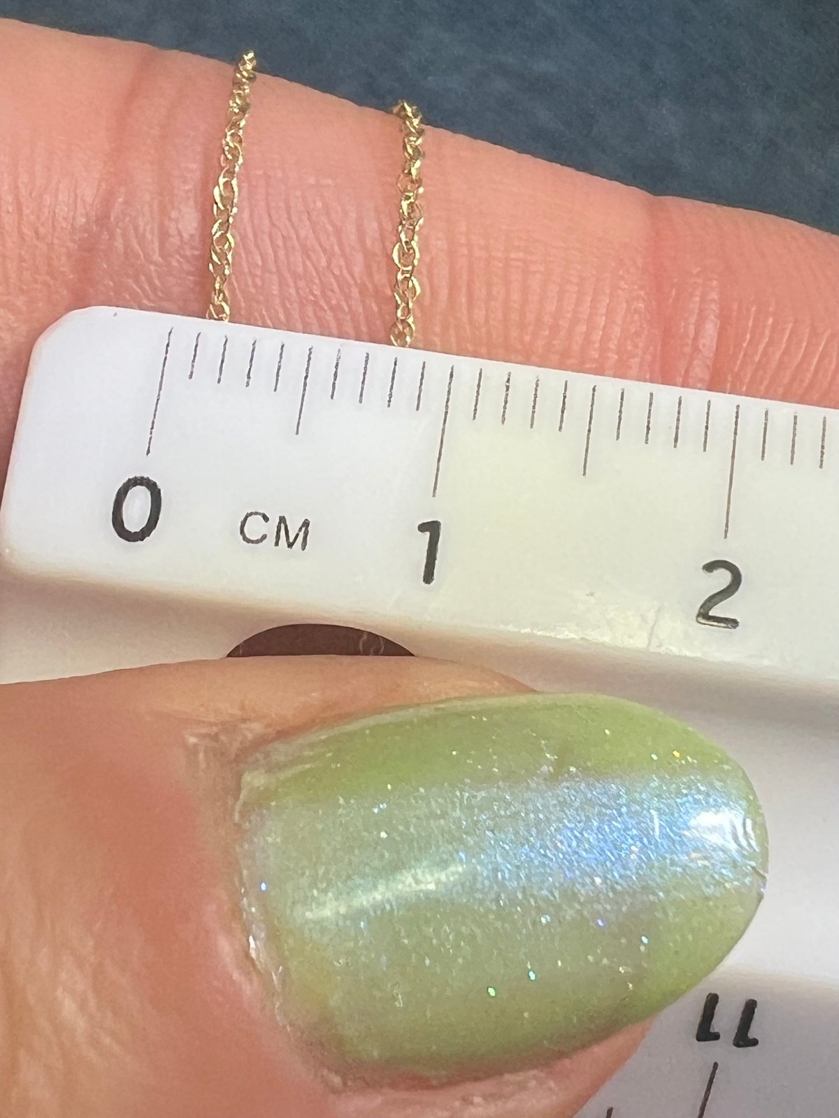 14k Solid Yellow Gold 17" Thin Chain. LOW PRICE CHAIN SALE See All - 0173