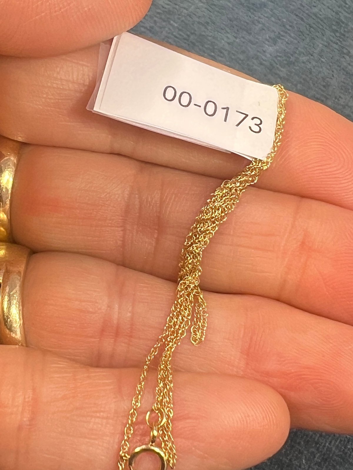 14k Solid Yellow Gold 17" Thin Chain. LOW PRICE CHAIN SALE See All - 0173