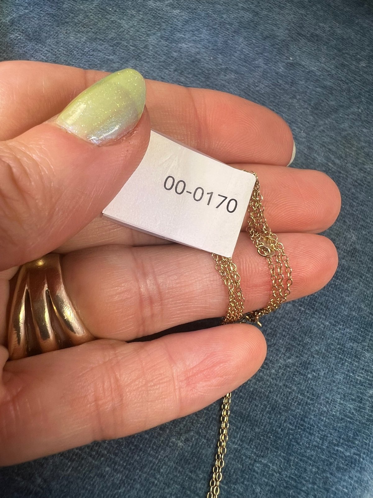 14k Solid Yellow Gold 19" Thin ROLO Chain. LOW PRICE CHAIN SALE See All - 0180