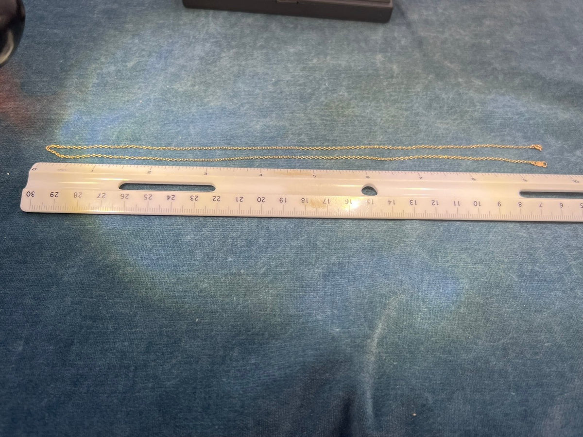 14k Solid Yellow Gold 19" Thin ROLO Chain. LOW PRICE CHAIN SALE See All - 0180