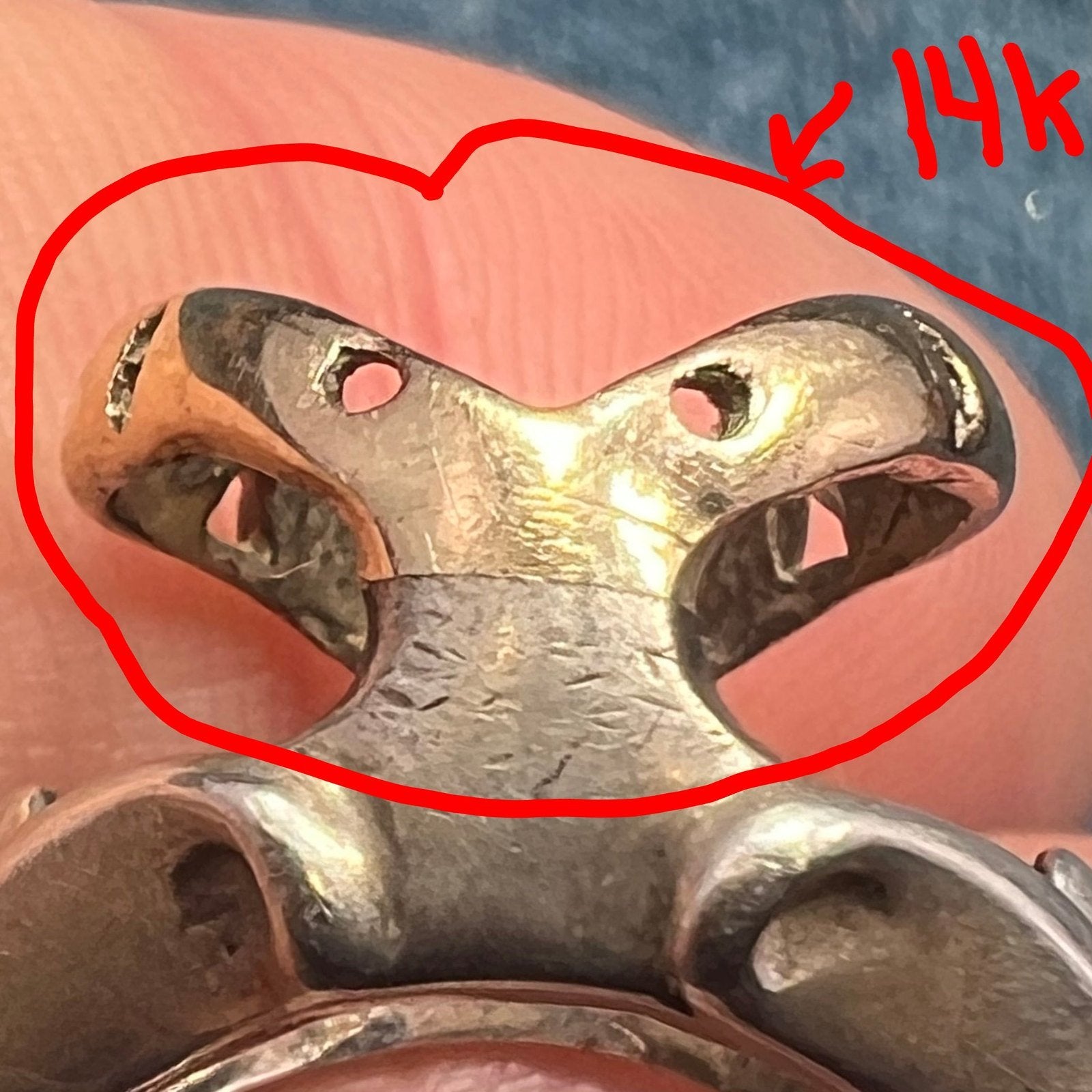 14k Yellow Gold & 925 Ring w 5 Interchangeable Multi-Gemstones