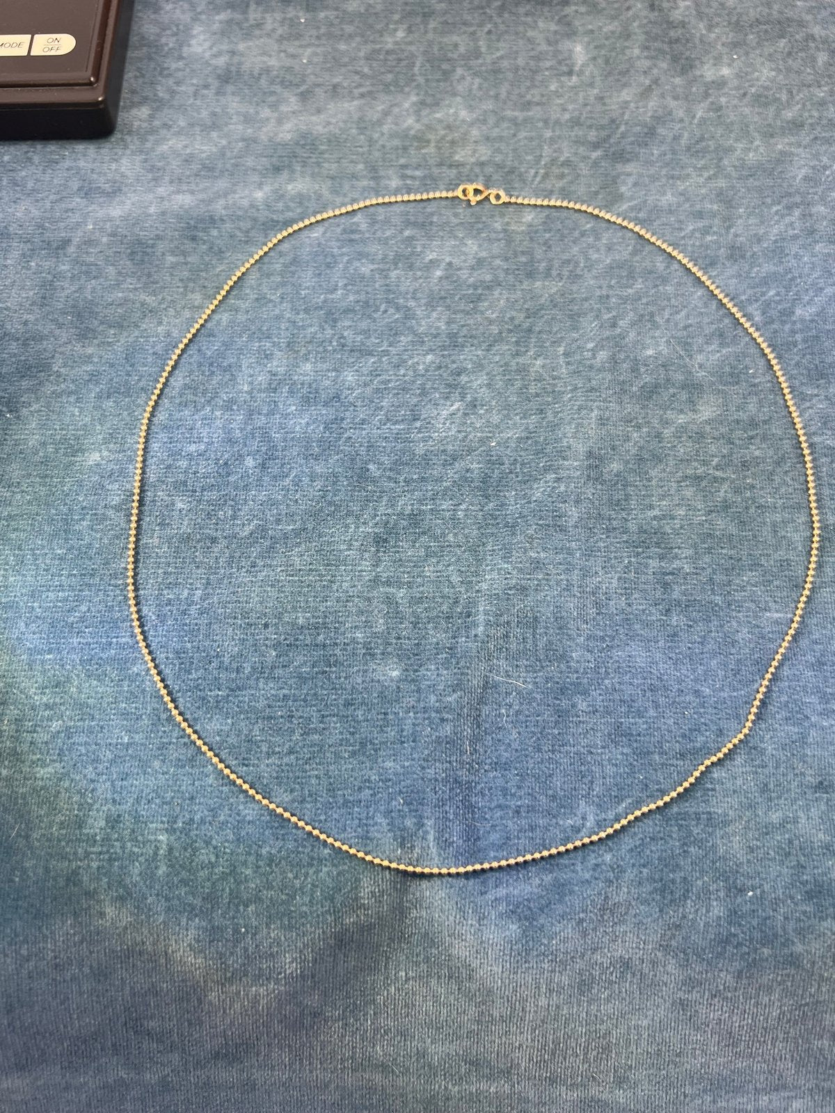 14k Yellow Gold Ball Chain. 18" + 2.4g - L