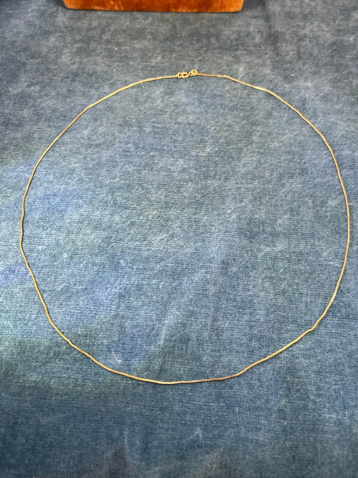 14k Yellow Gold Box Chain. 20" Stamped 14k Italy - E