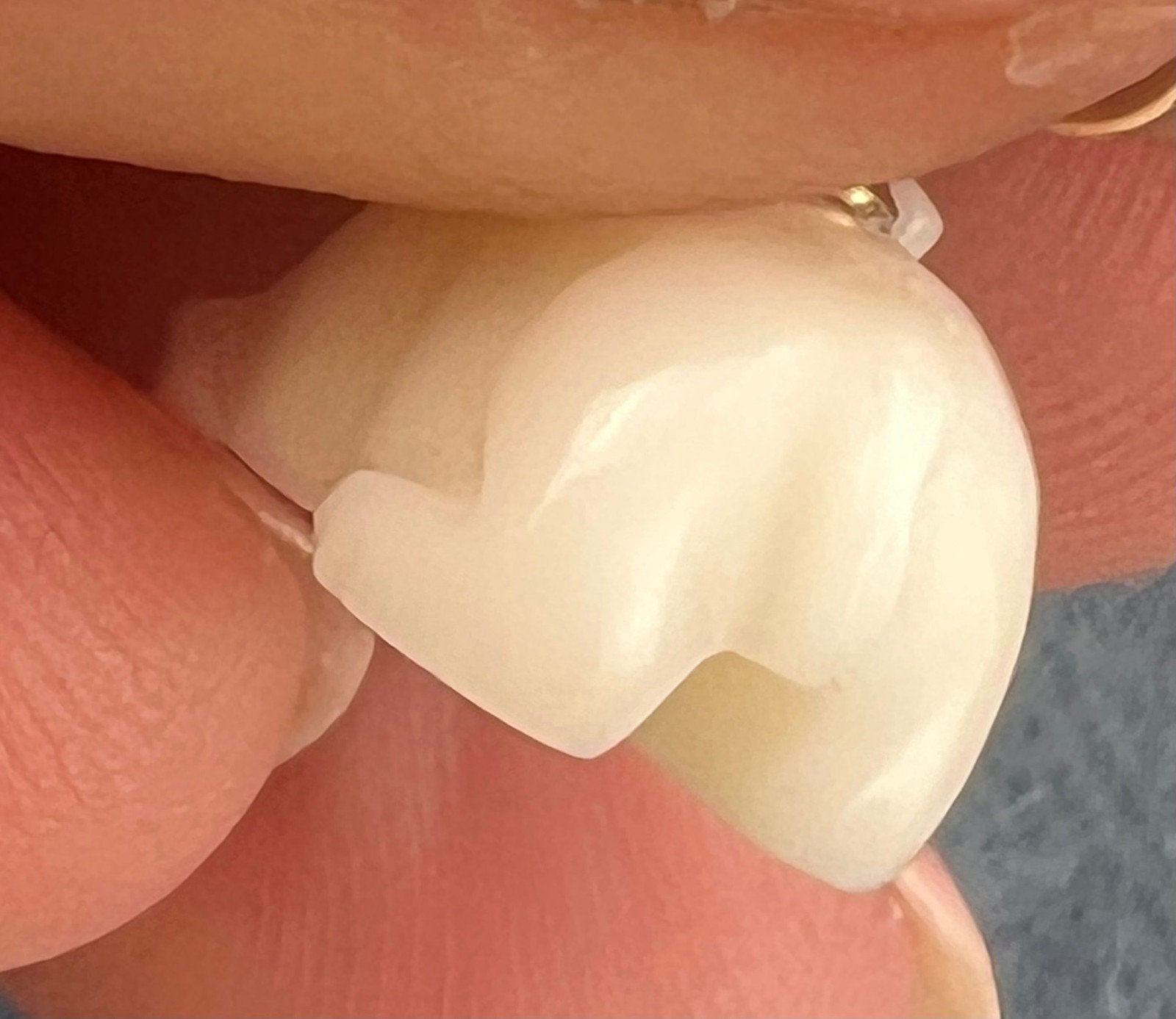 14k Yellow Gold Hand-Carved Bunny Rabbit Pendant Charm. TINY!