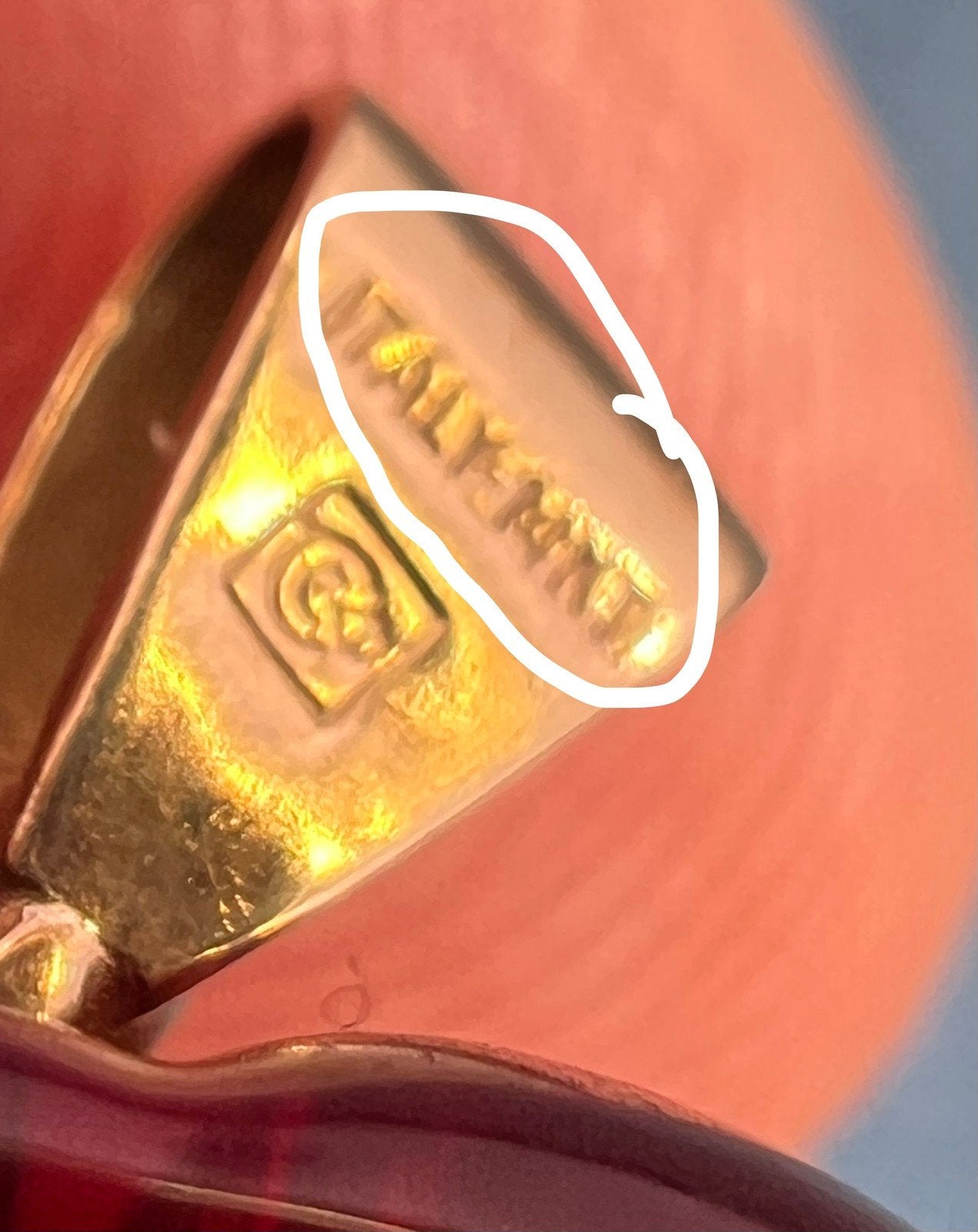 14k Yellow Gold Italian Ruby Red Murano Glass Heart Pendant