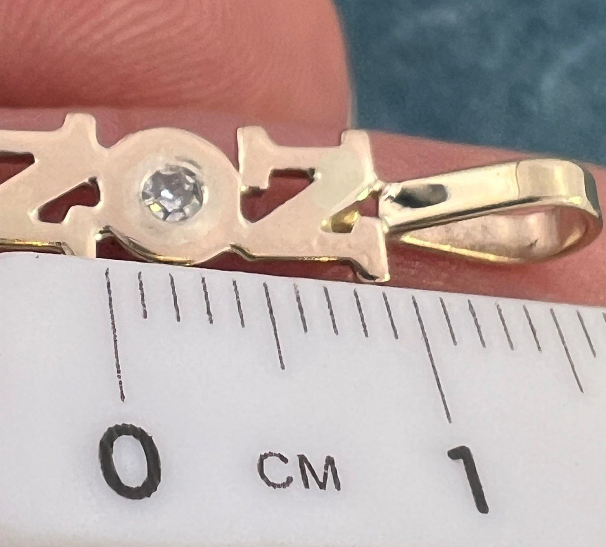 14k Yellow Gold *NONNA* Pendant w Diamond. For Mother's Day!