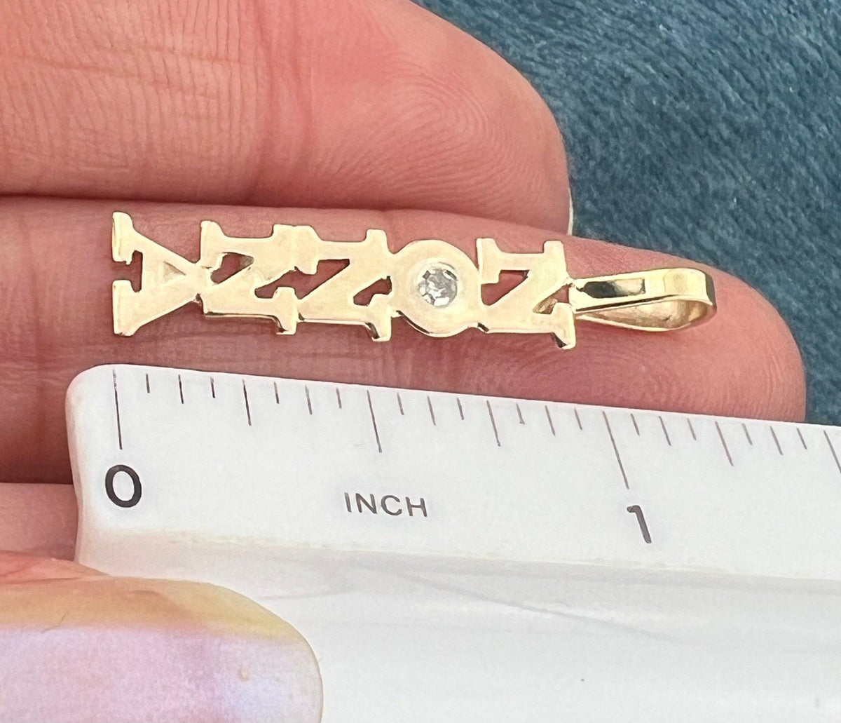 14k Yellow Gold *NONNA* Pendant w Diamond. For Mother's Day!