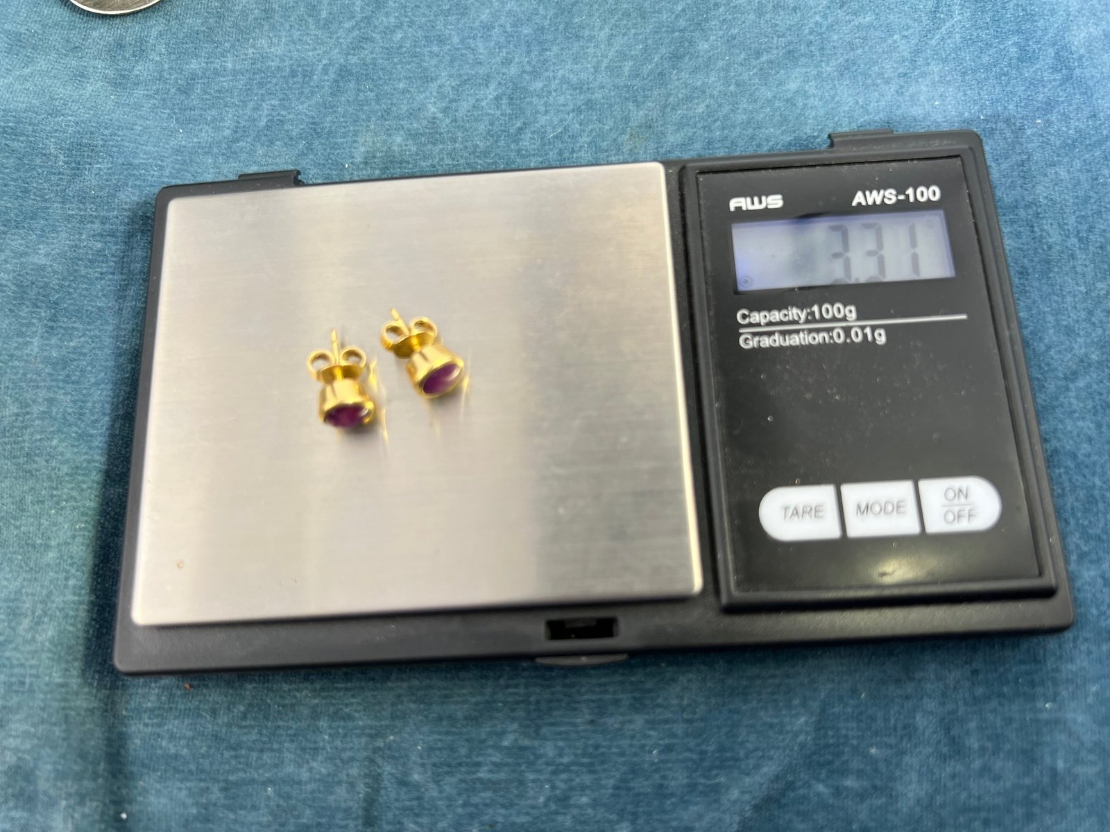 14k Yellow Gold Natural Star Sapphire Ruby Earrings *Video*