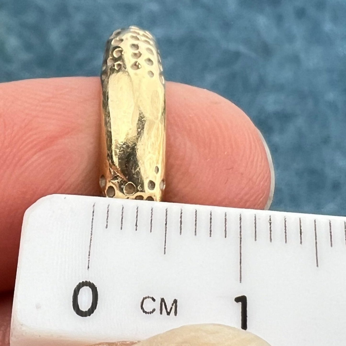 14k Yellow Gold OOAK Artisan Ring Guard Jacket. 7g + 2/3" *Video*