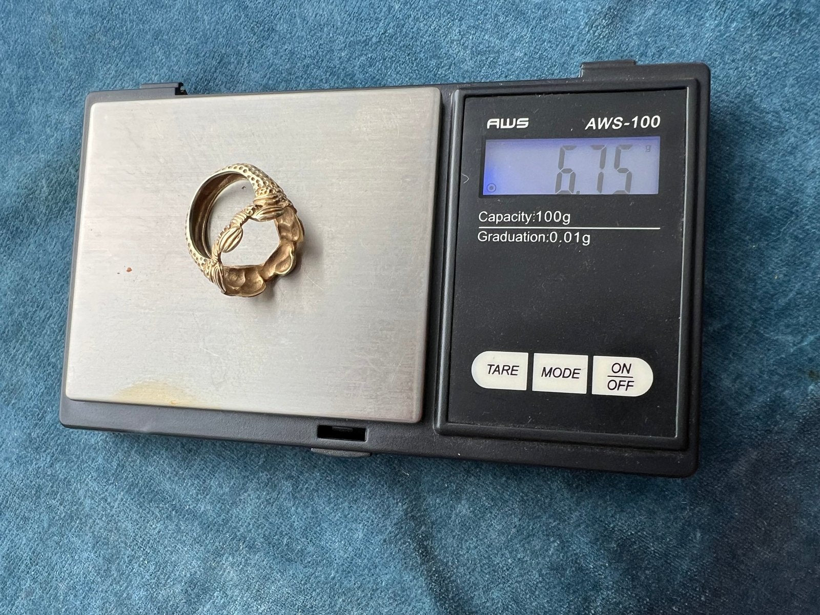 14k Yellow Gold OOAK Artisan Ring Guard Jacket. 7g + 2/3" *Video*