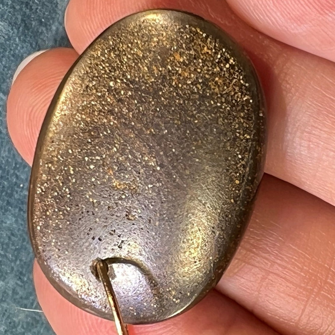 14k Yellow Gold Purple Australian Boulder Opal Pendant *Video*