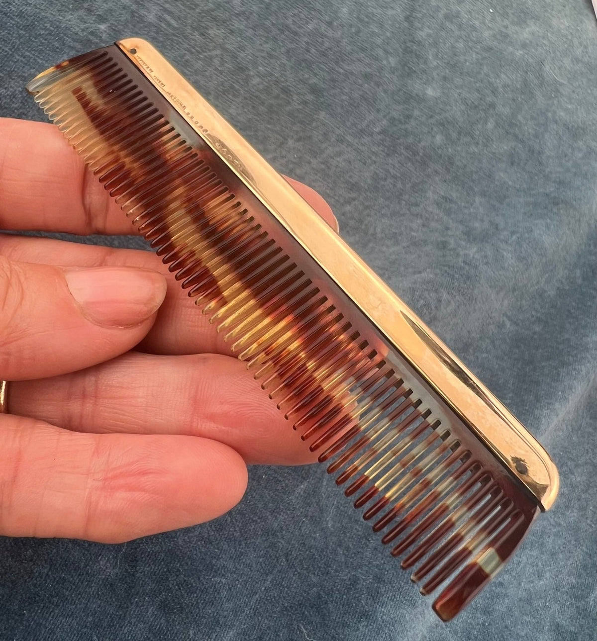 14k Yellow Gold Tiffany & Co Antique Hair Comb. 15g + 4"