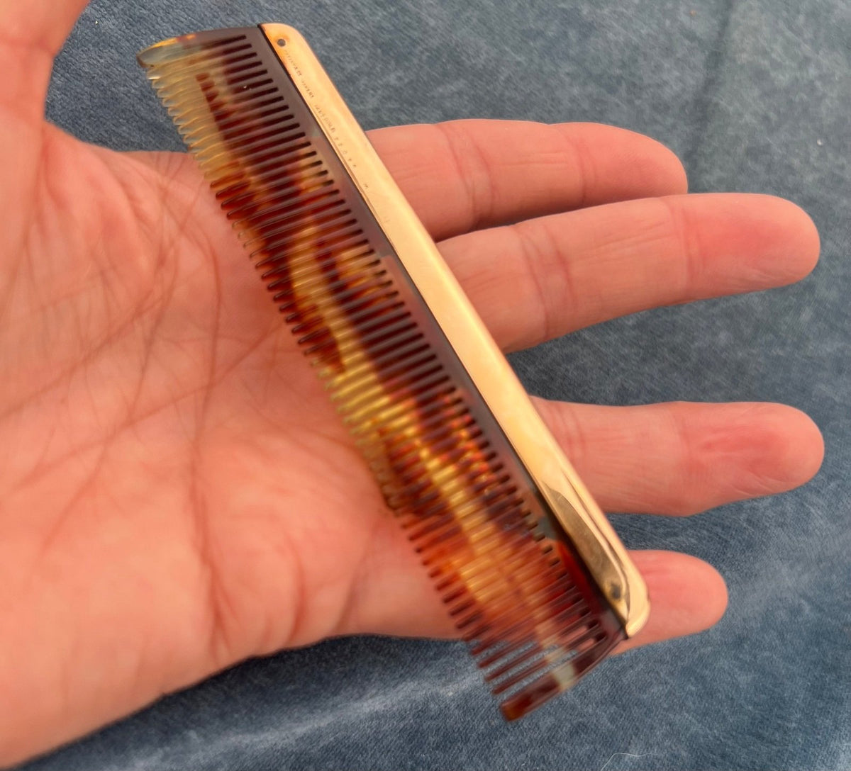 14k Yellow Gold Tiffany & Co Antique Hair Comb. 15g + 4"
