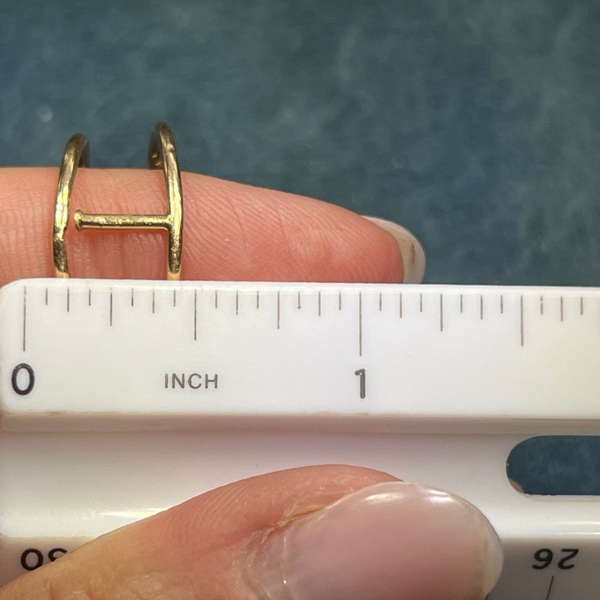 14k Yellow Gold Two Wire Band Ring. Wearable but Imperfect