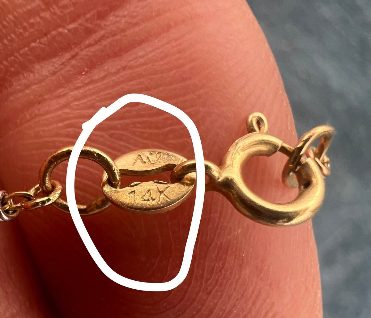 14k Yellow + White Gold Heart Chain Bracelet. Versatile!