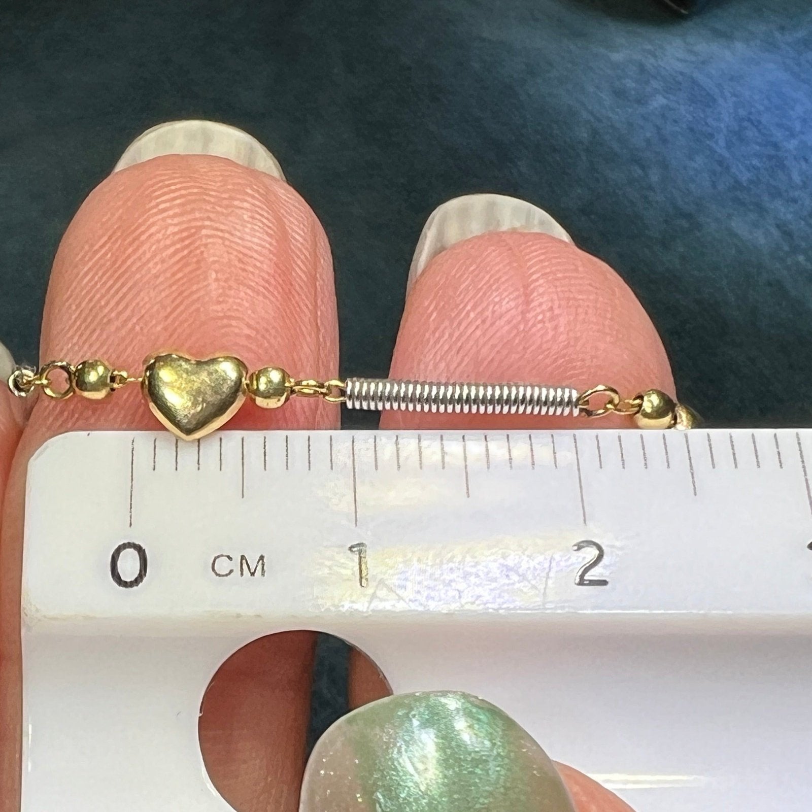 14k Yellow + White Gold Heart Chain Necklace. 6g. Bracelet Available