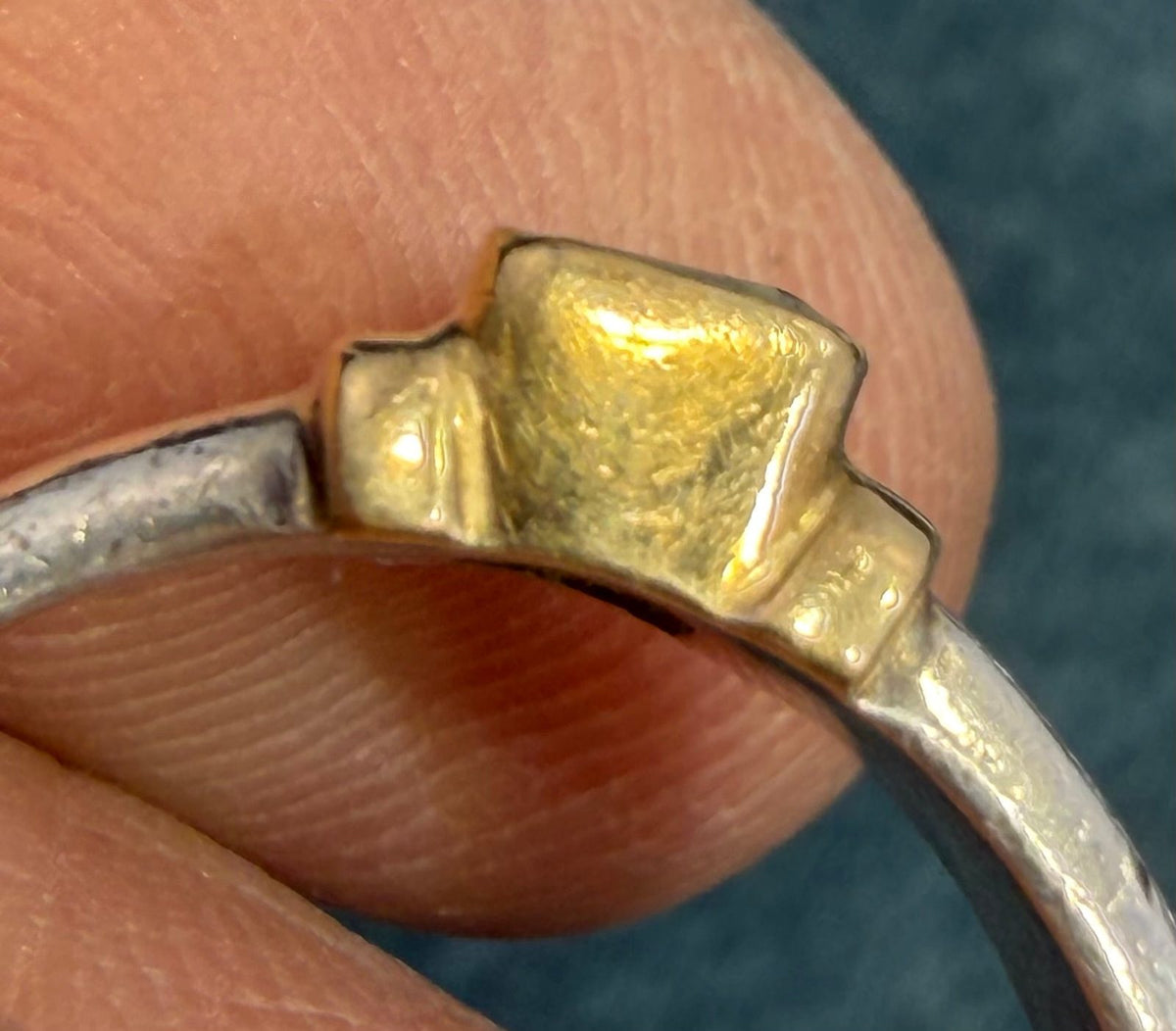 18k Gold & 925 Ring with Emerald Cut Natural Peridot *Video*