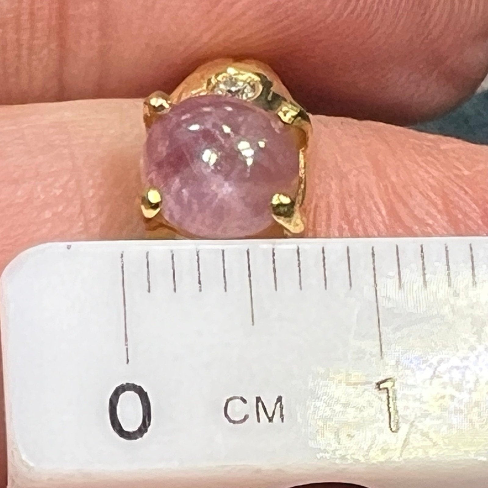 18k Gold Ballerina Pink STAR SAPPHIRE Ring w Diamonds *Video*