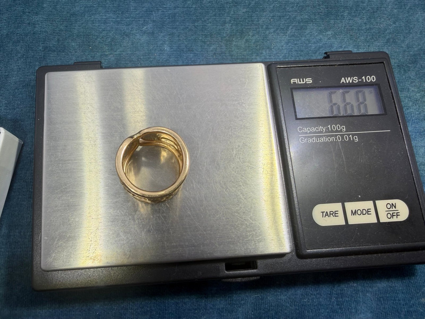 18k Gold Carrera e Carrera LIONS + Cubs Family Ring. Wide 1/2" Cigar Band *Video*