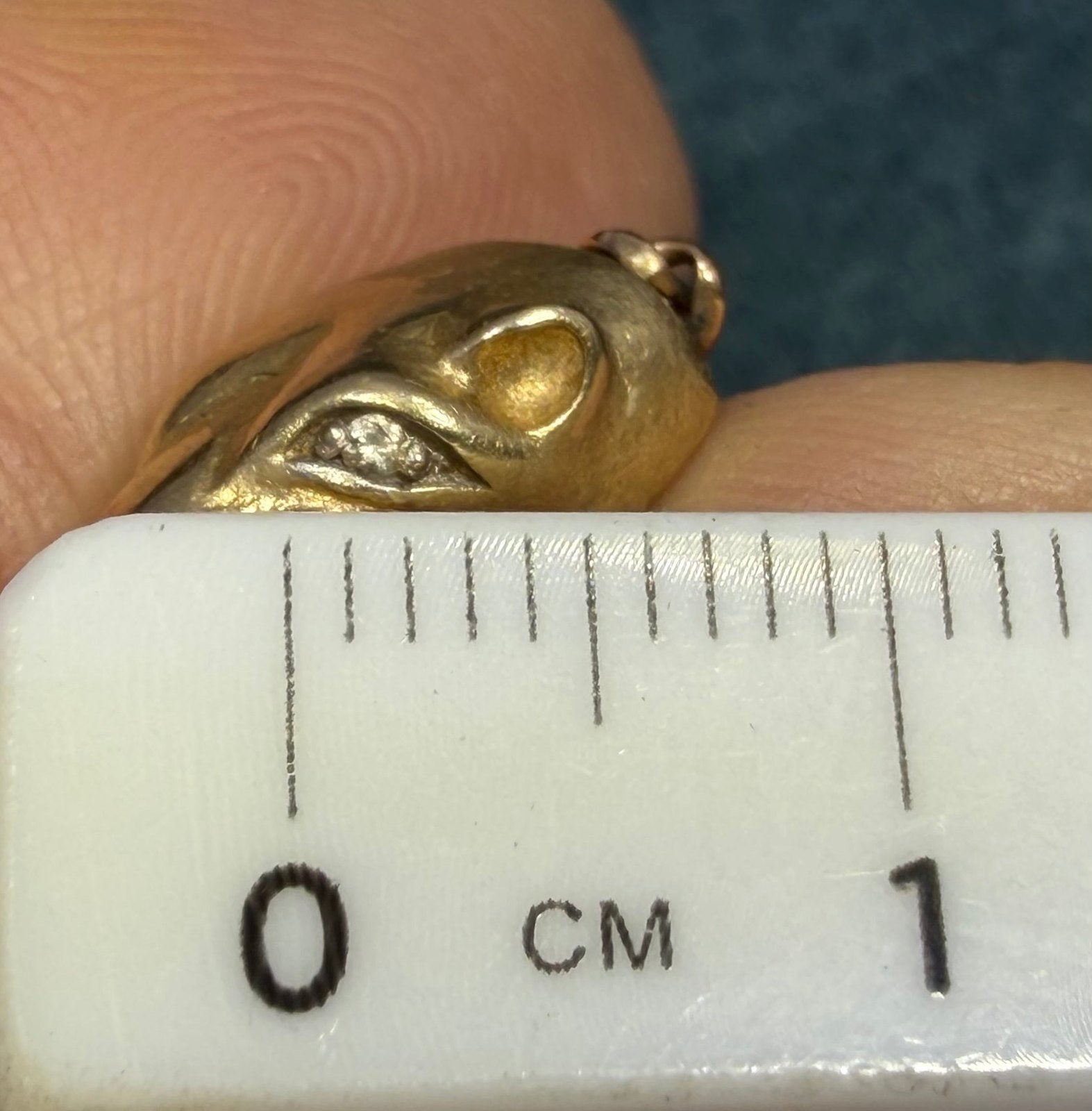 18k Gold Diamond Double Panther Necklace with 10k Chain. 12.5g *Video*