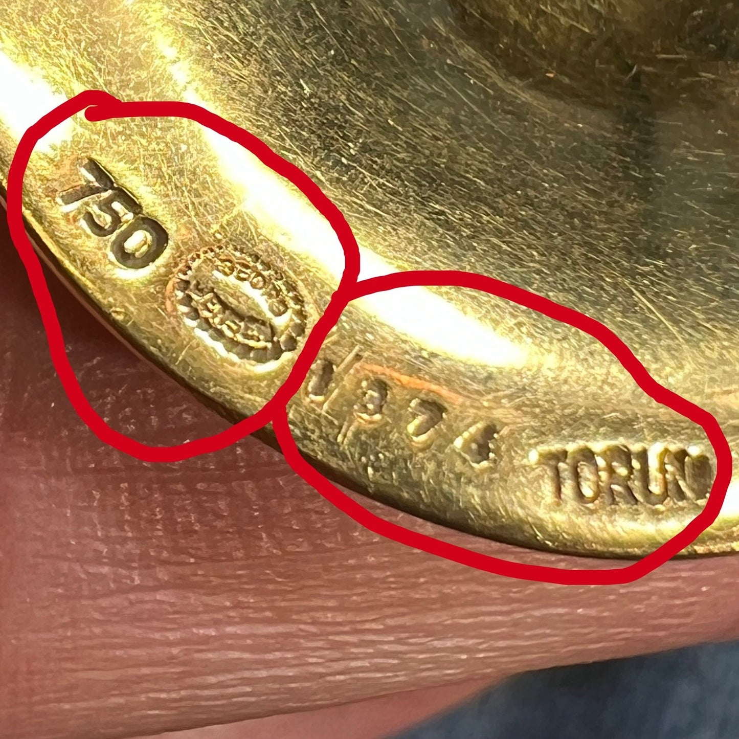 18k Gold Georg JENSEN Mid-Century Modern TORUN Pendant. 10g *Video*