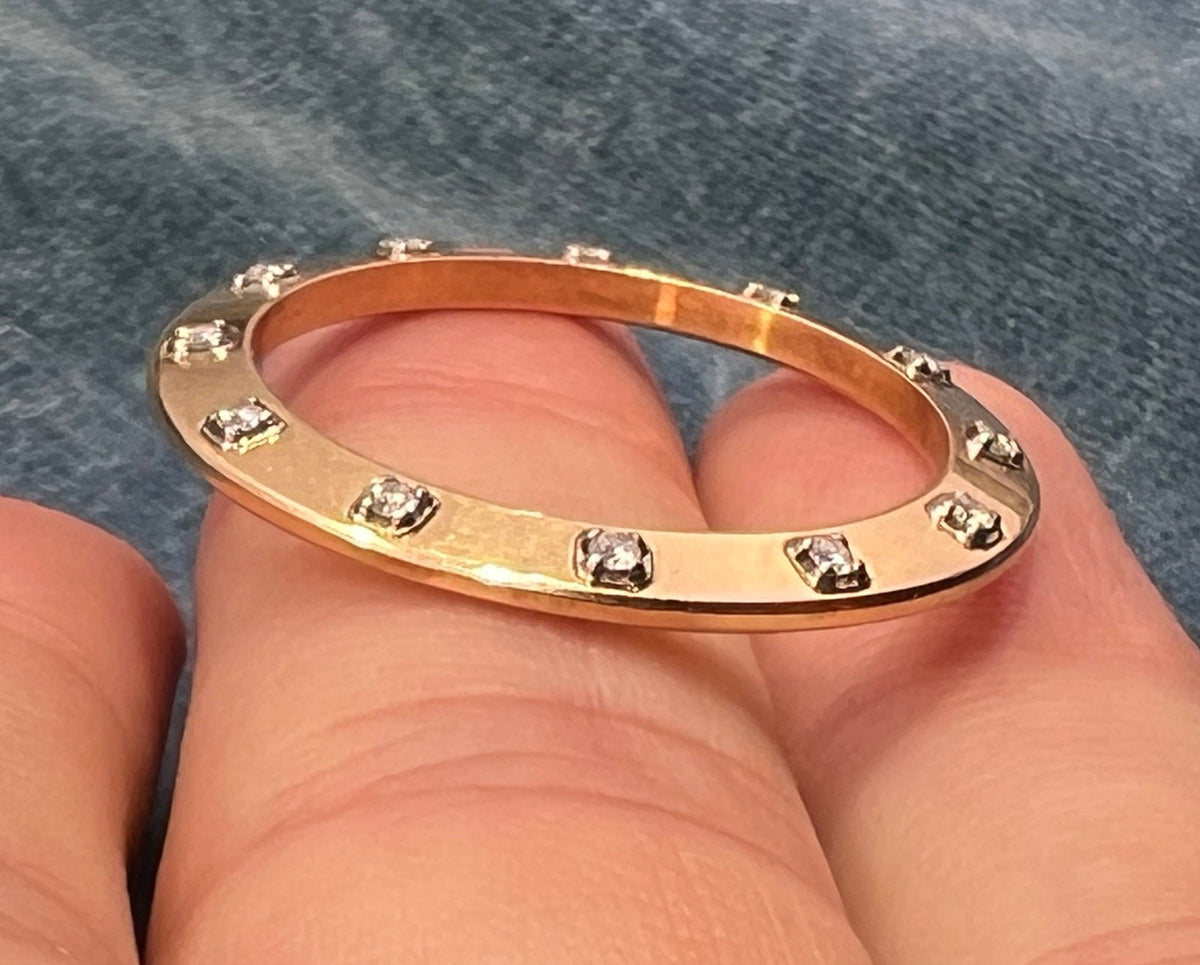18k Gold ROLEX 20 Diamond Watch Bezel for Pendant. 1" + 5g