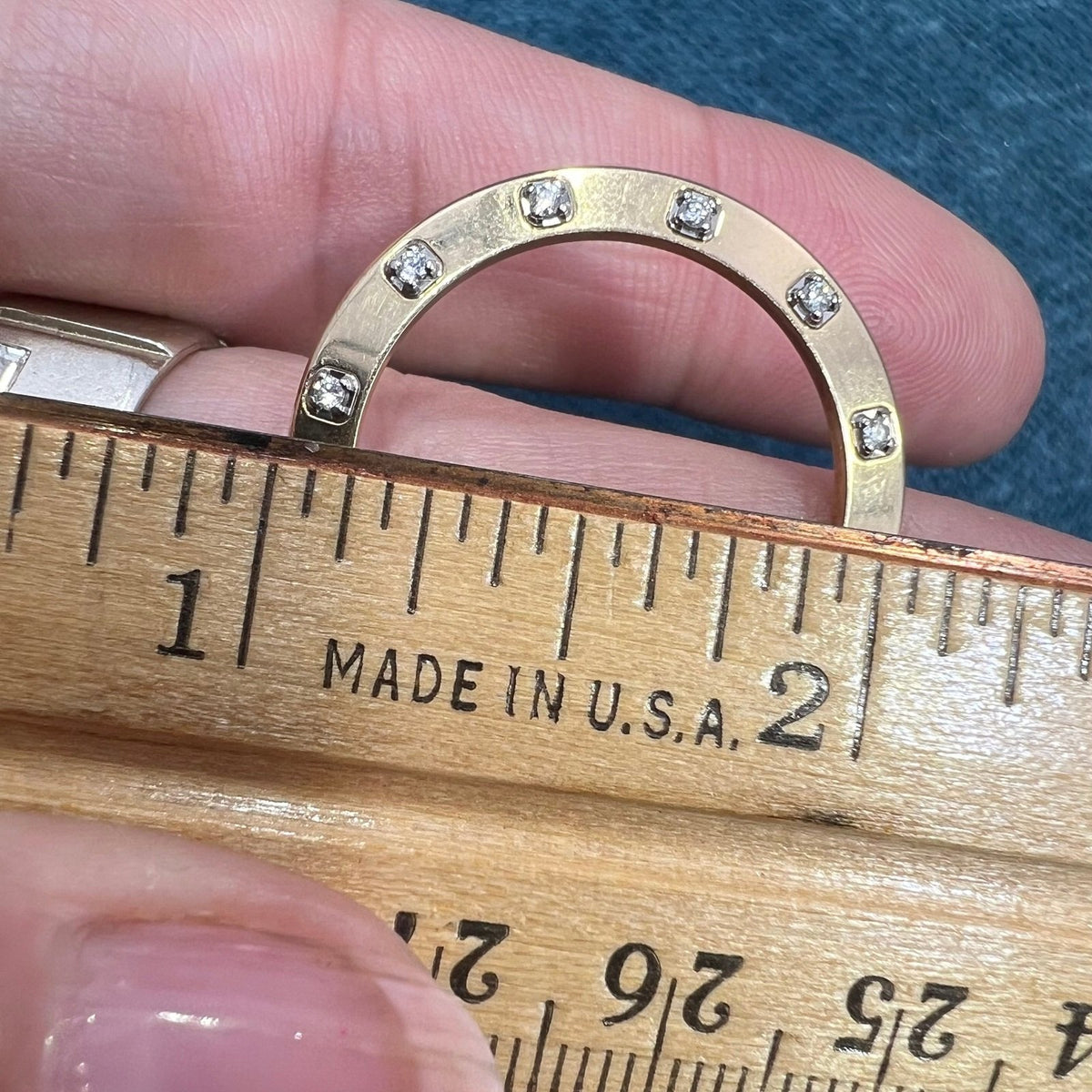 18k Gold ROLEX 20 Diamond Watch Bezel for Pendant. 1" + 5g
