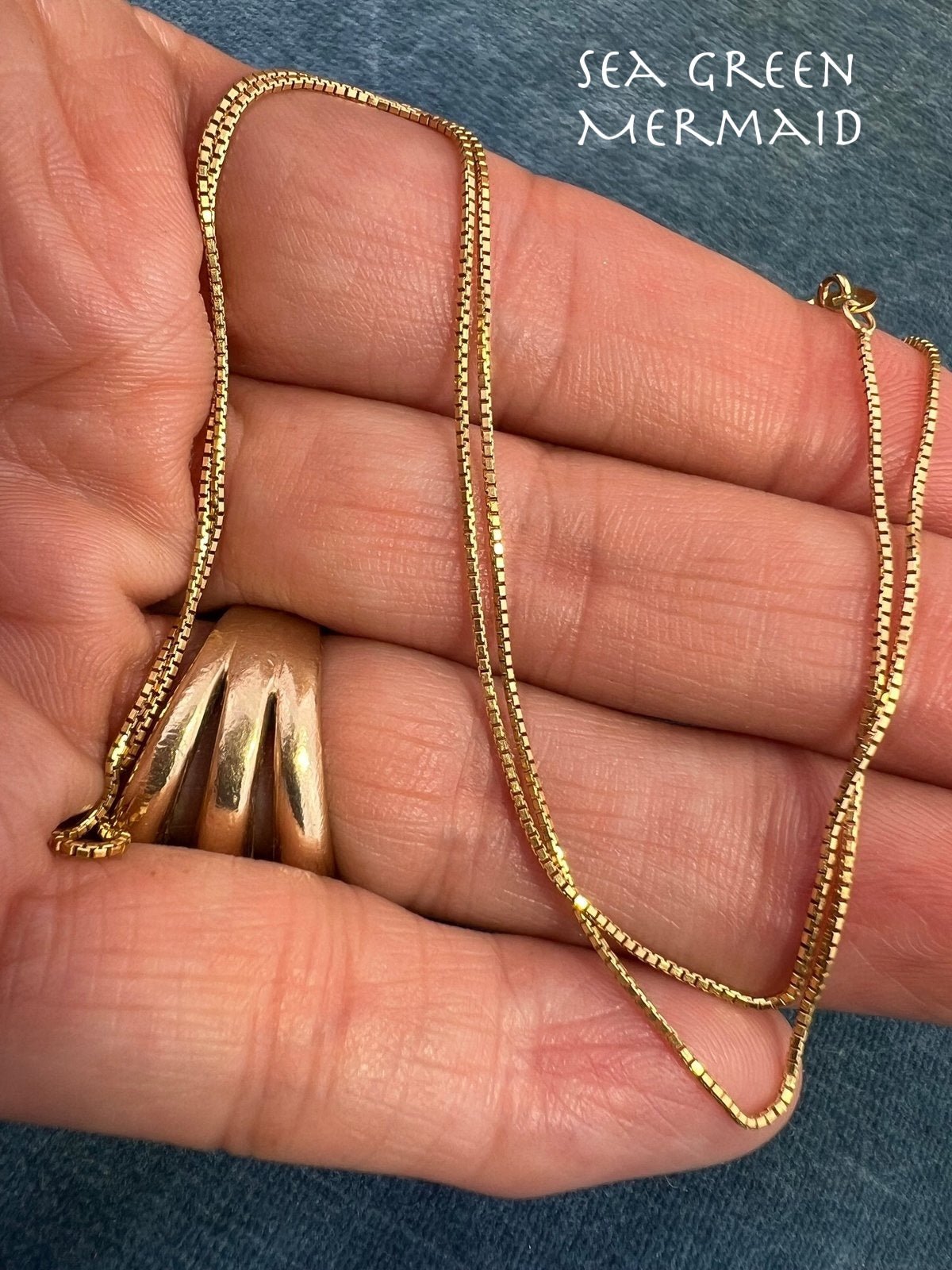 18k Yellow Gold Box Chain. 2.3g - N