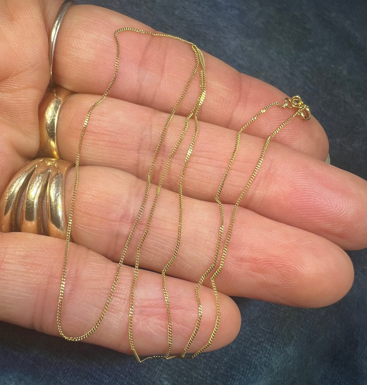9 - 10k Solid Yellow Gold 18" Thin Chain. LOW PRICE CHAIN SALE See All - 0169