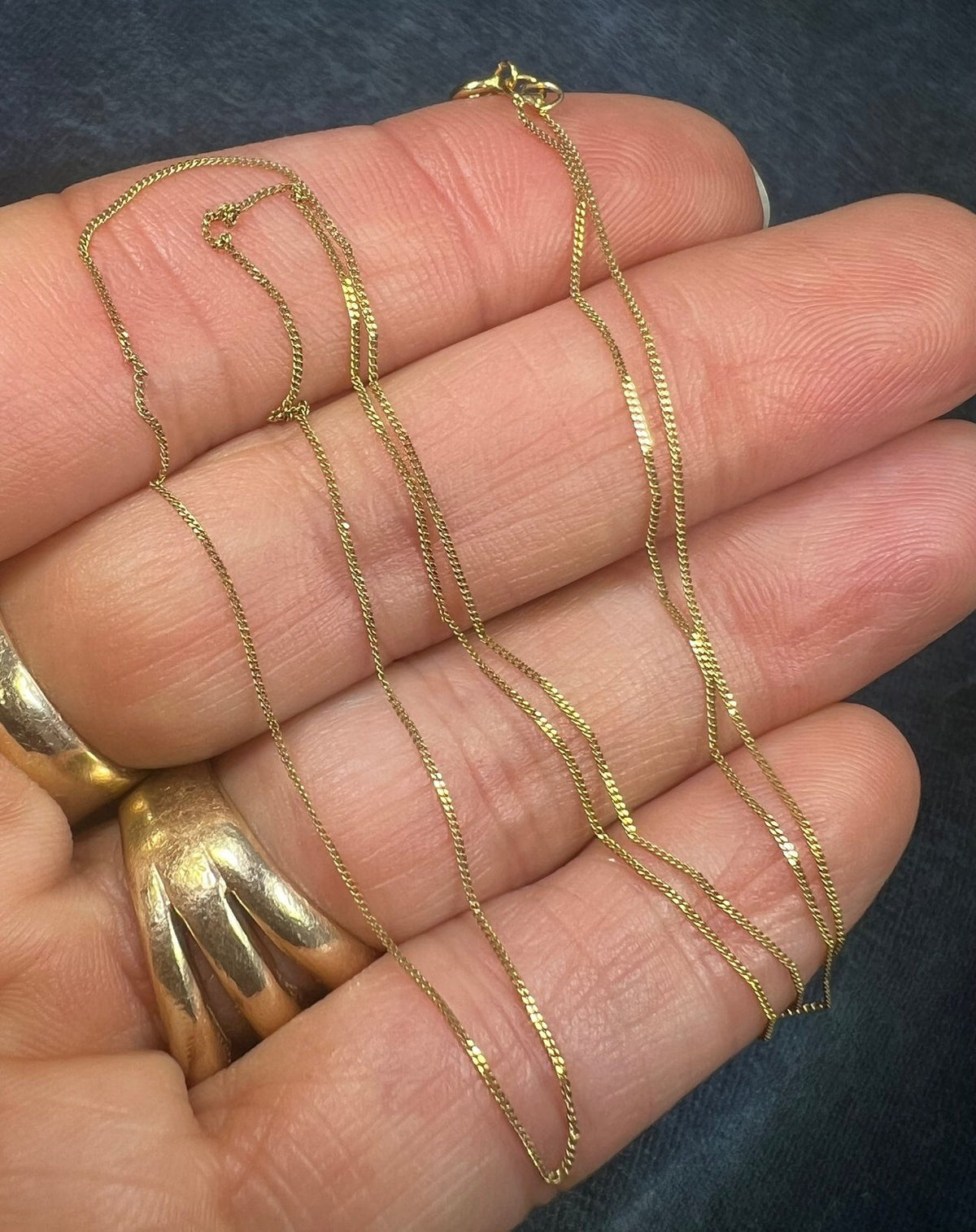 9 - 10k Solid Yellow Gold 18" Thin Chain. LOW PRICE CHAIN SALE See All - 0169