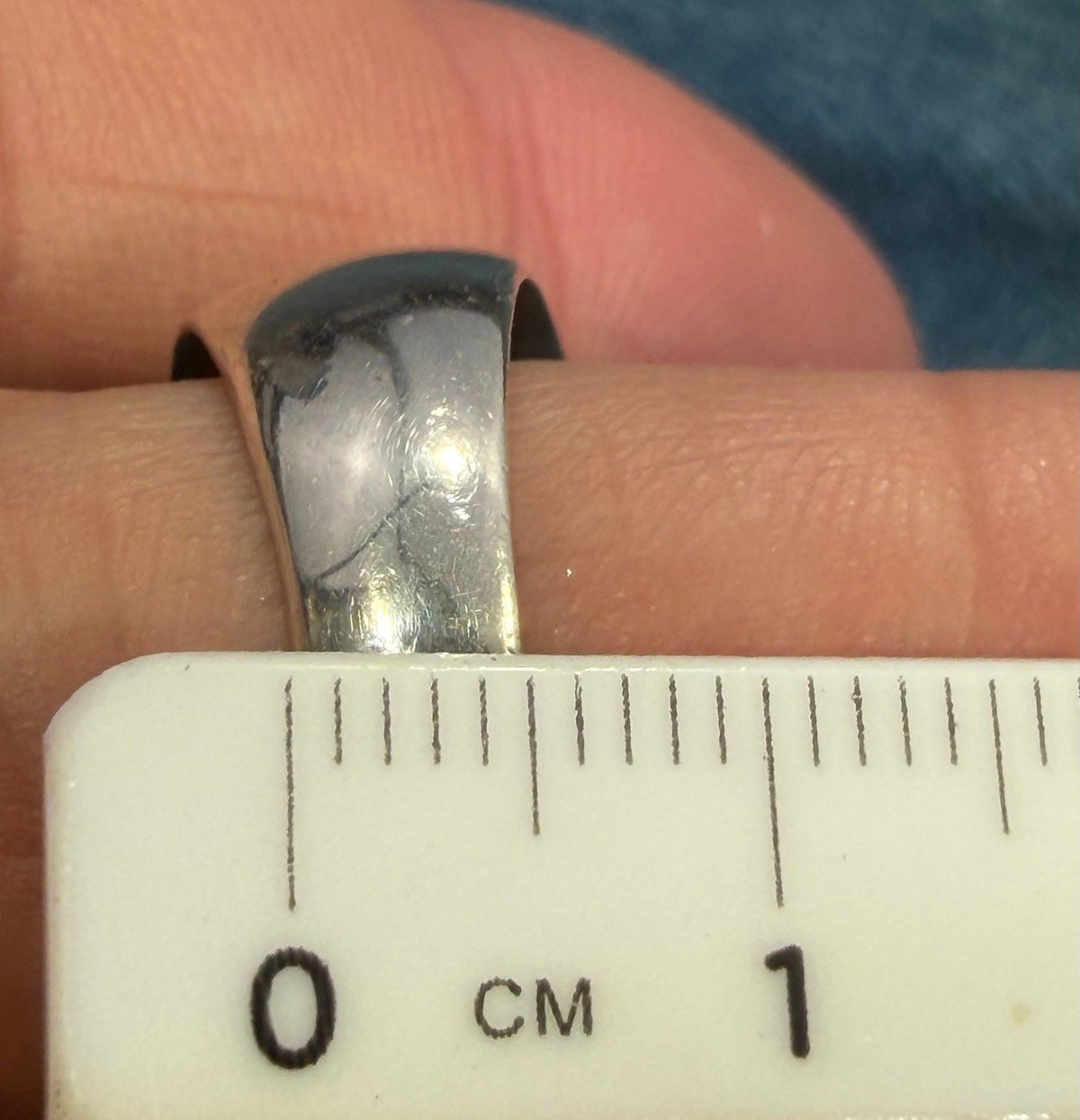 Australian Black Opal Ring in Sterling Silver. Wide Cigar Band *Video*