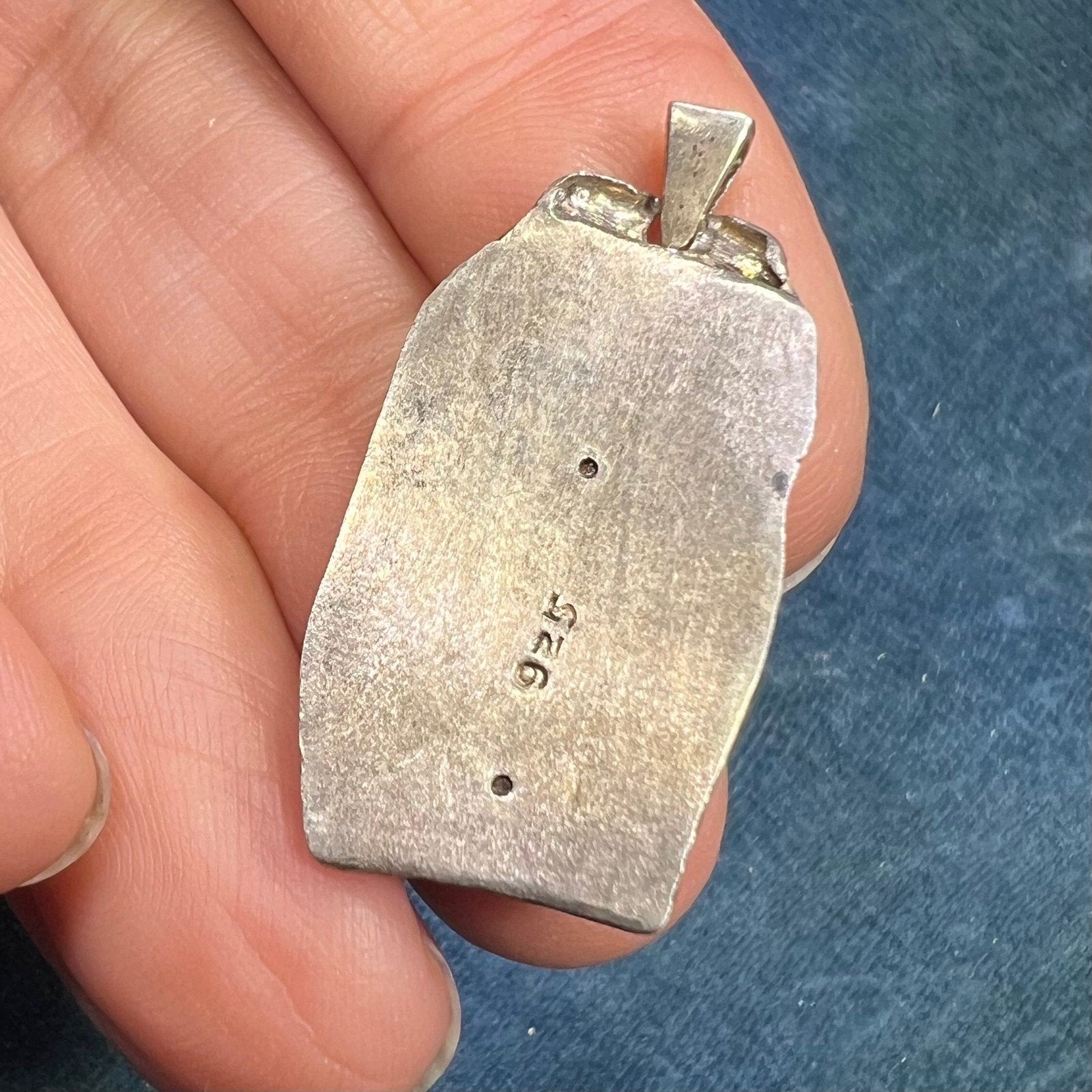 Australian Boulder Opal Pendant in Chunky 925 Sterling Silver *Video*