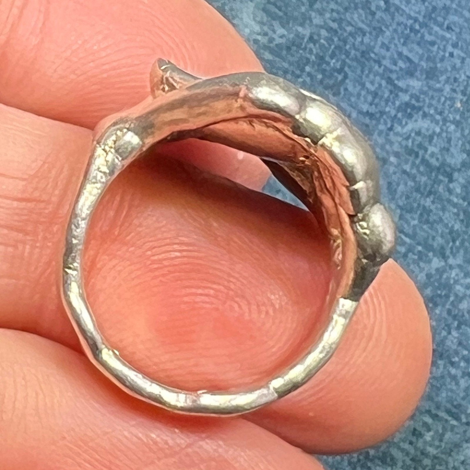 Australian Boulder Opal Ring in 925 Sterling Silver. 8g + 0.9" *Video*