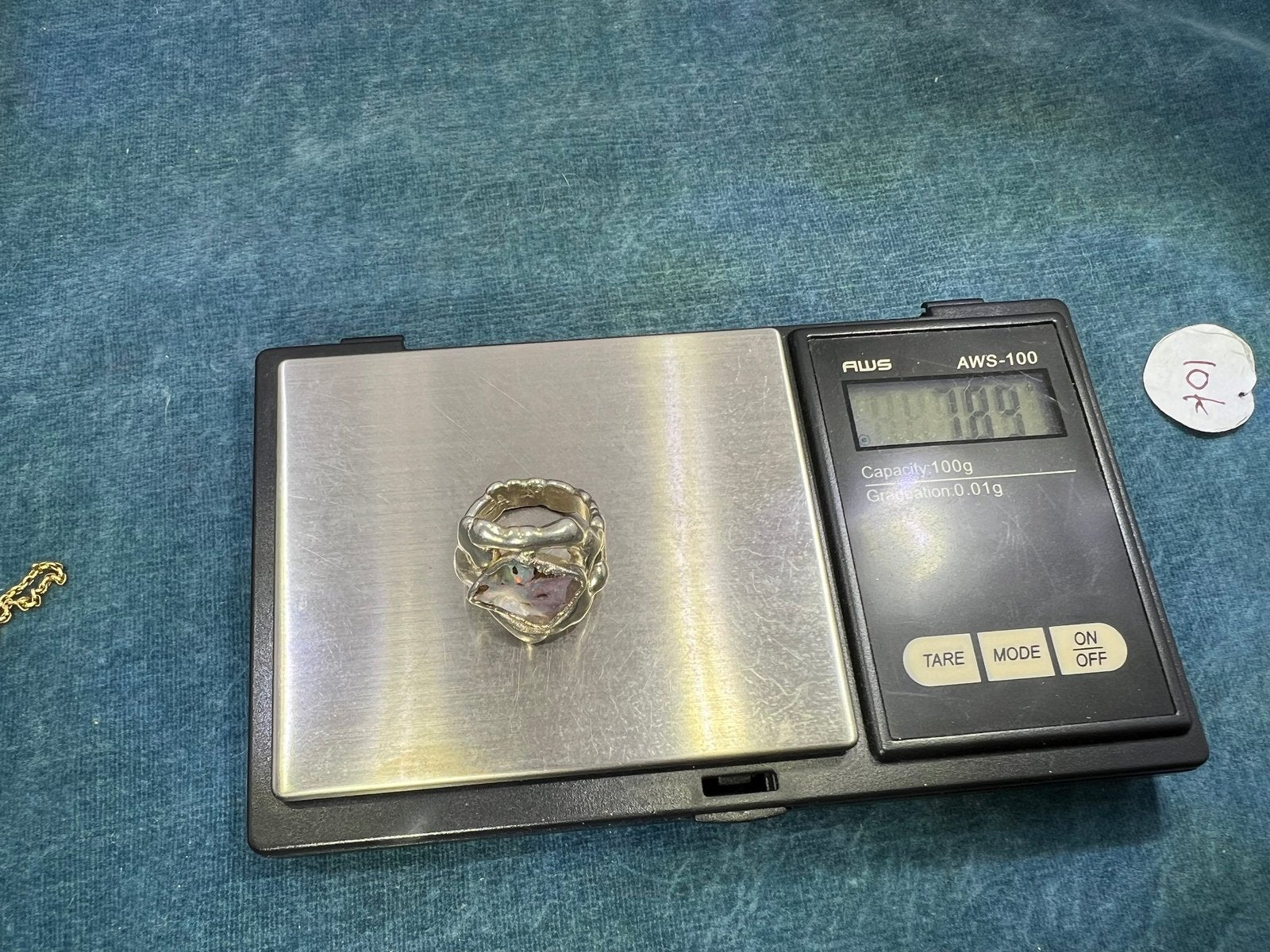 Australian Boulder Opal Ring in 925 Sterling Silver. 8g + 0.9" *Video*