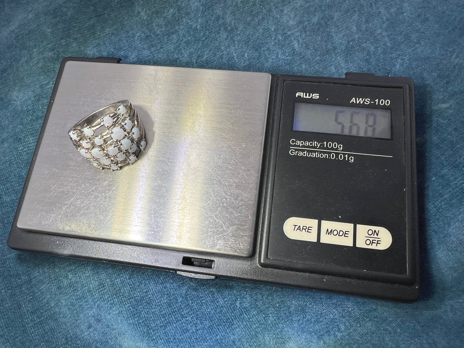 Australian Opal Multi-Band Harem Ring. Wide 3/4" Band *Video*