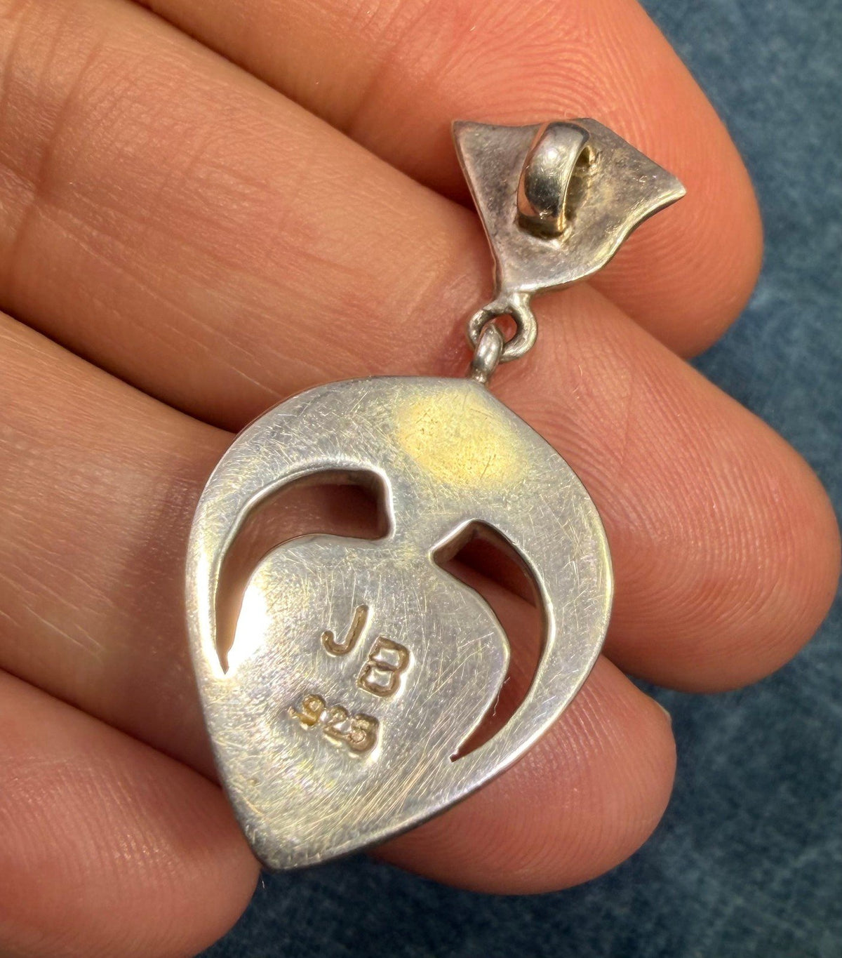Australian Opal Pendant in Sterling Silver w Crescent Moon *Video*