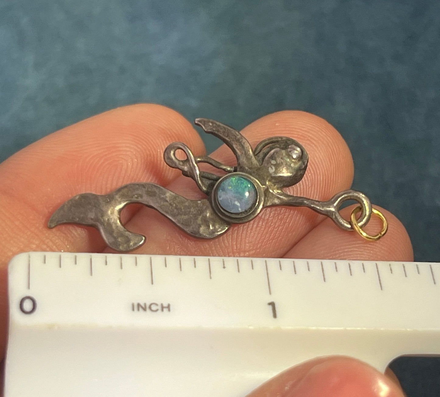 Australian Opal Triplet MERMAID 925 Pendant *Video* R