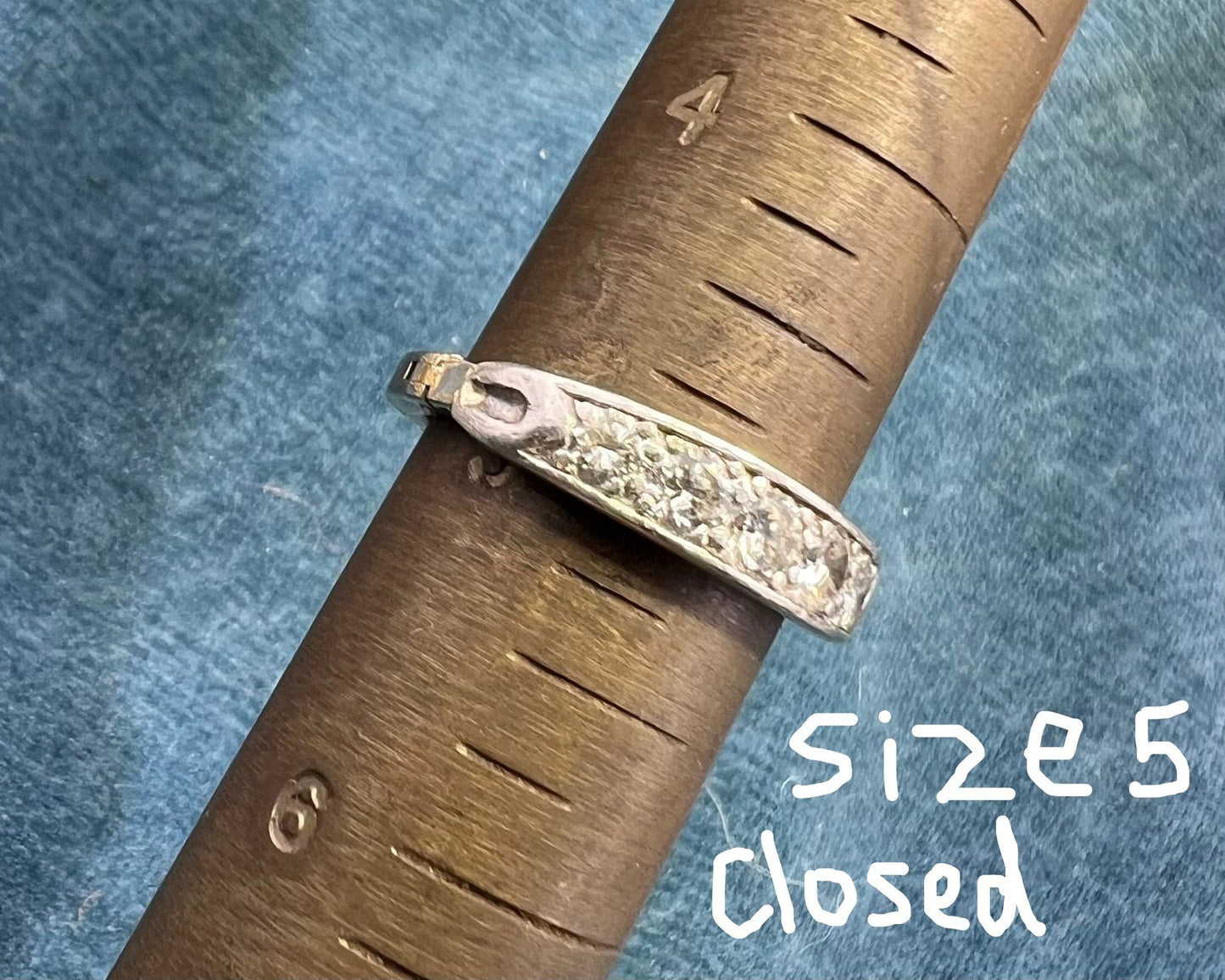 D- Tiffany Platinum Diamond Ring w 10k Gold Arthritic Shank *Video*