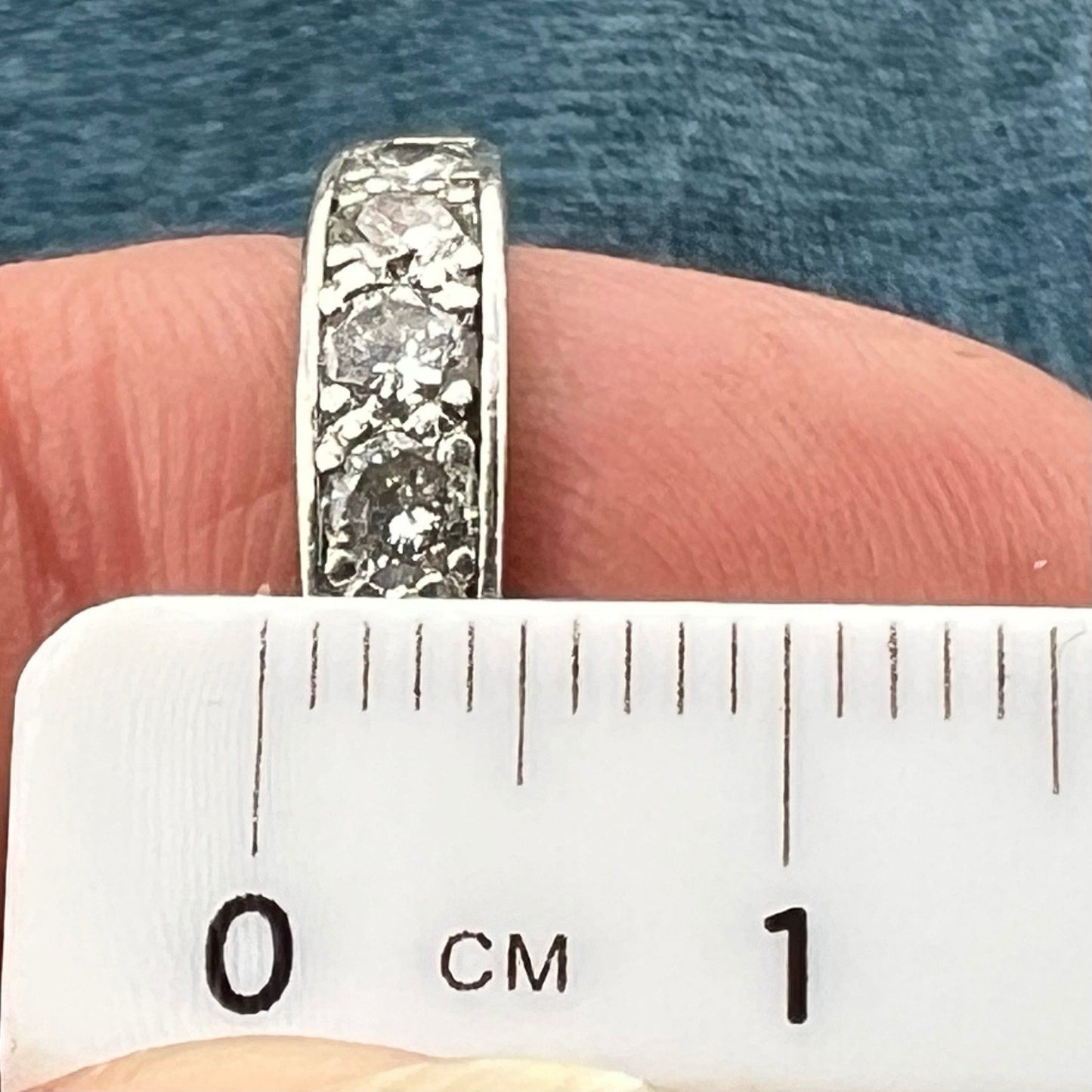 D- Tiffany Platinum Diamond Ring w 10k Gold Arthritic Shank *Video*