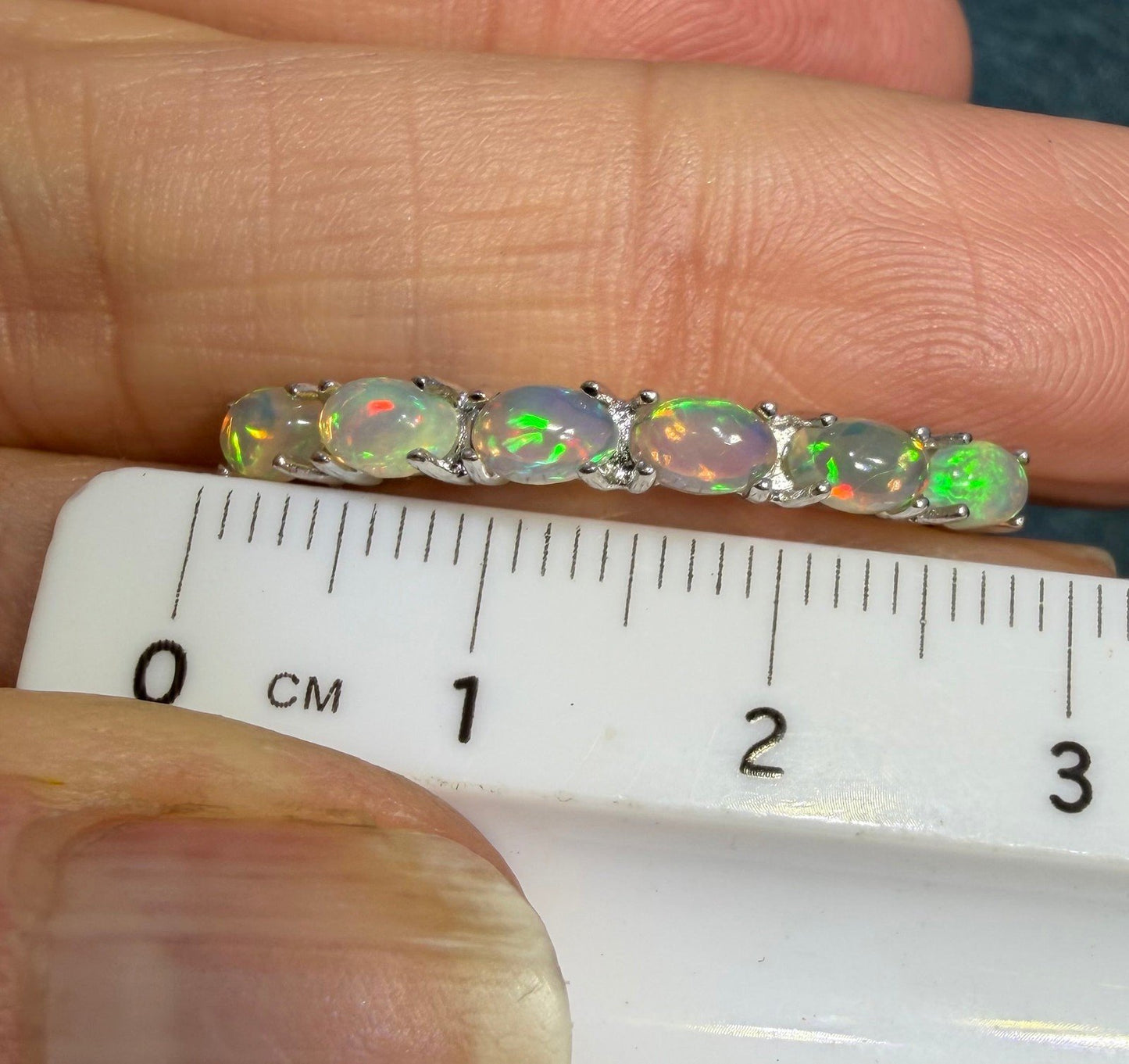 Ethiopian Welo Jelly Opal Huggies Hoop Earrings. 1" 925 Silver *Video*
