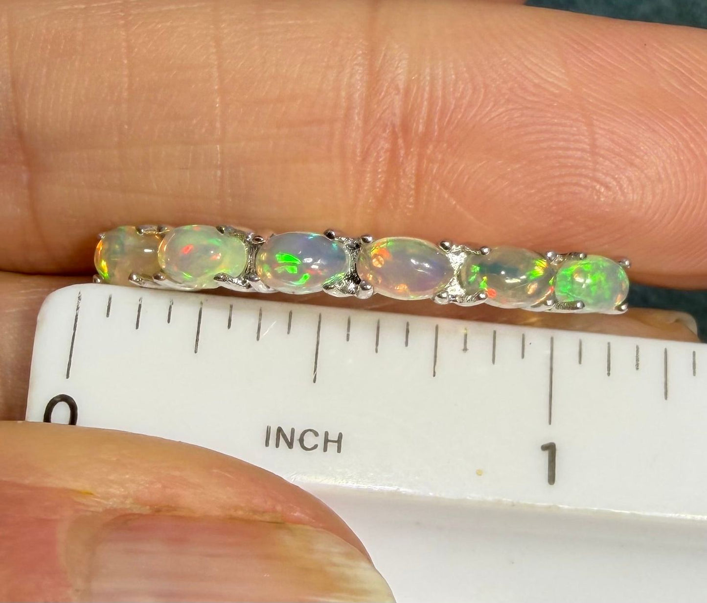 Ethiopian Welo Jelly Opal Huggies Hoop Earrings. 1" 925 Silver *Video*