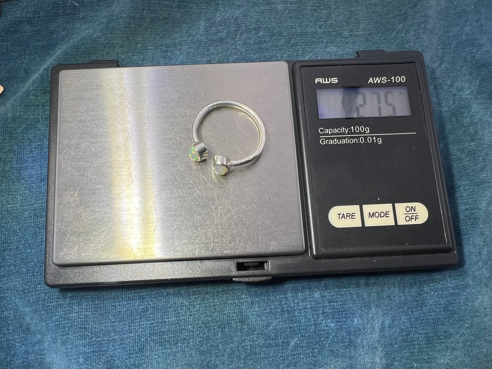 Ethiopian Welo Jelly Opal Silver Bezel Set Open Ring *Video*