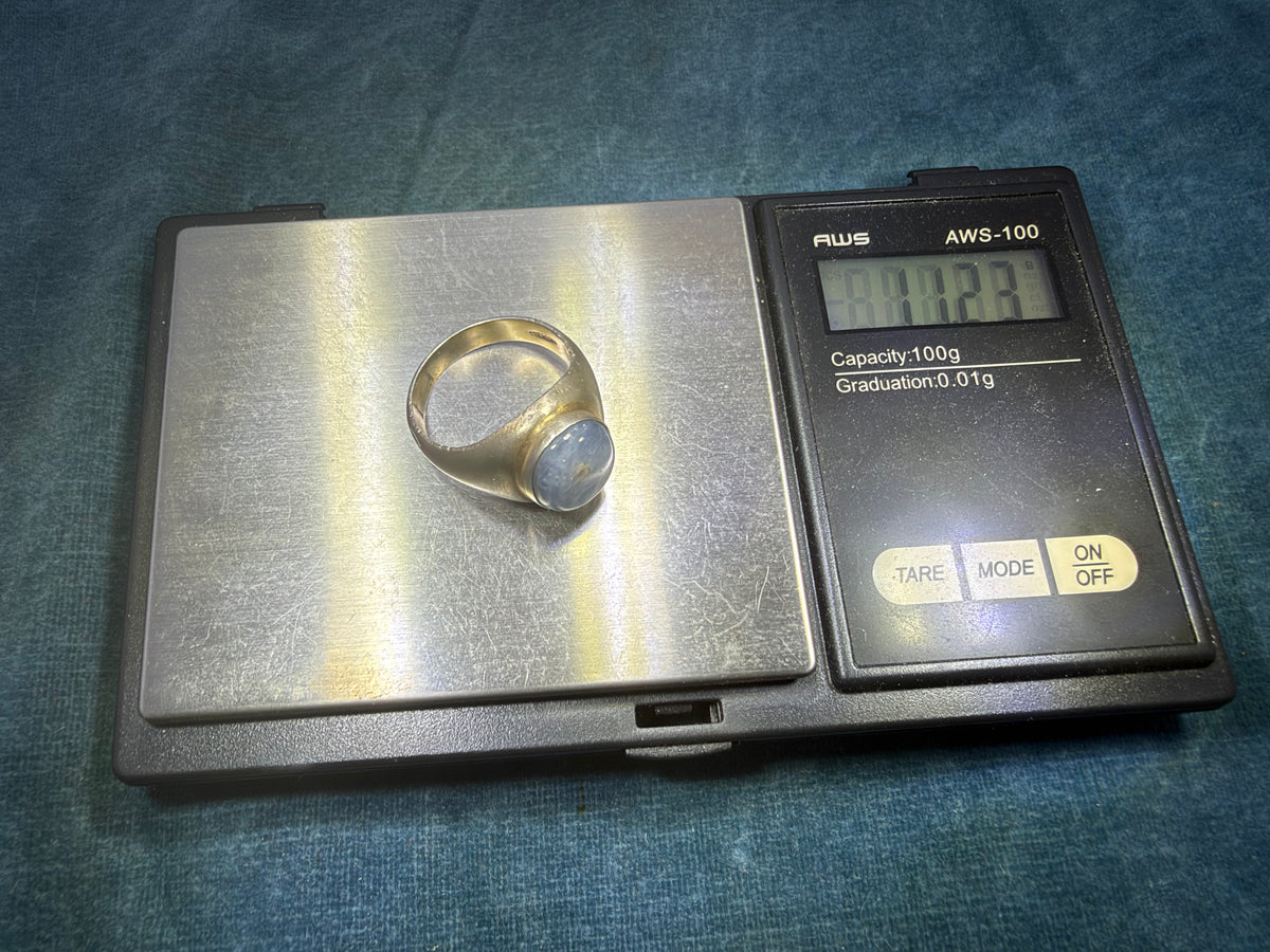 Lavender Gray Star Sapphire in Sterling Silver Silver Ring *Video*
