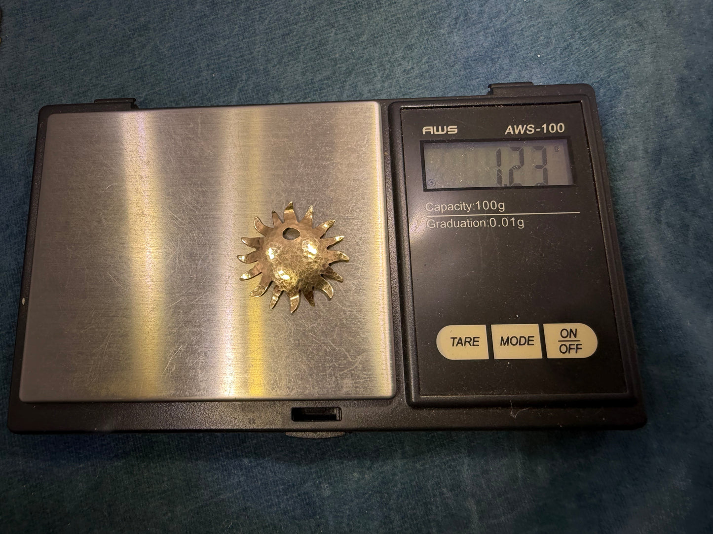 14k Yellow Gold James AVERY Sun Burst Pendant. RARE Retired