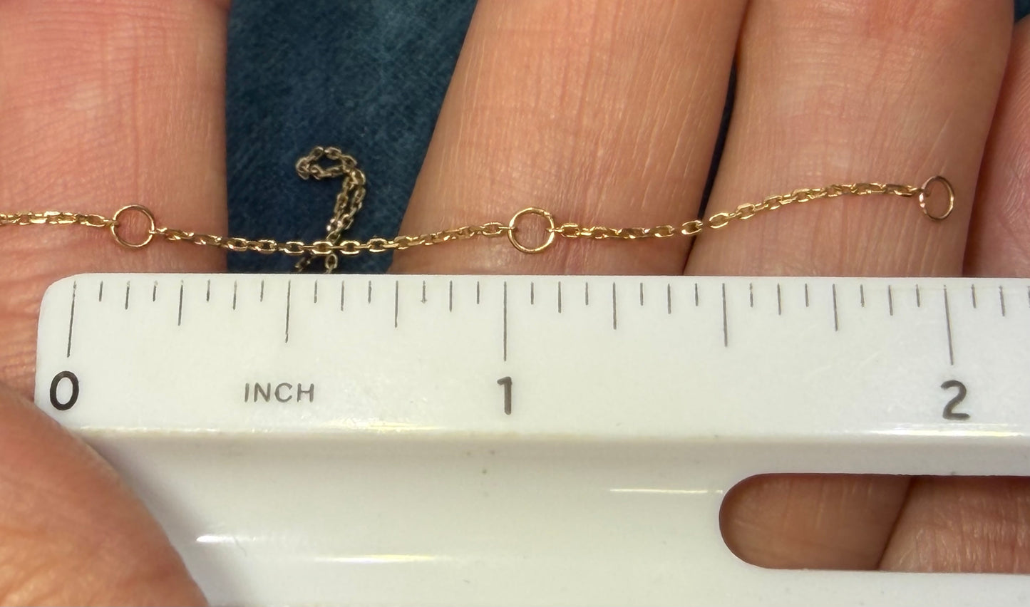 10k Gold Diamond + Opal Sun Moon Stars Pendants on 10k Necklace. TINY