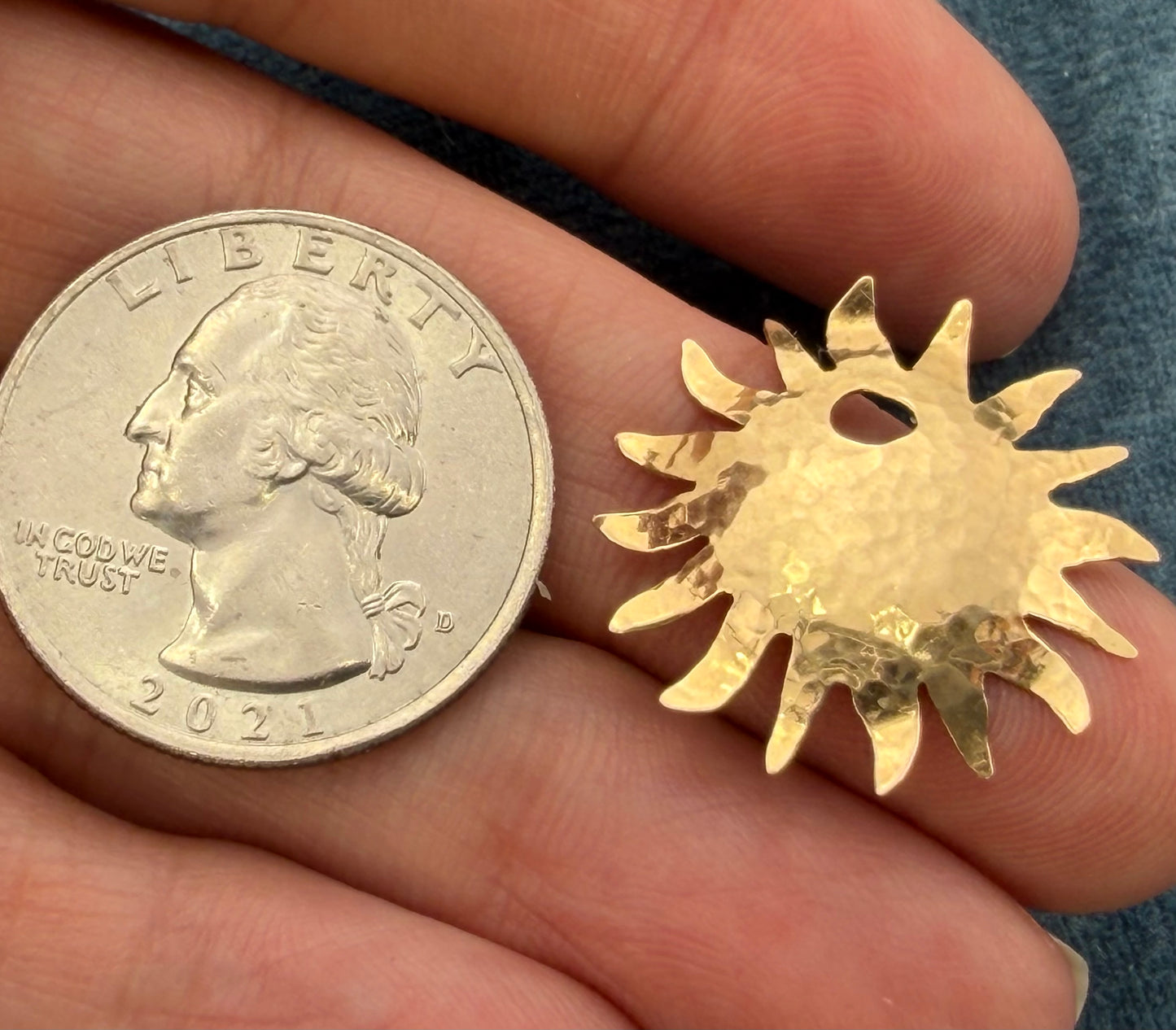 14k Yellow Gold James AVERY Sun Burst Pendant. RARE Retired