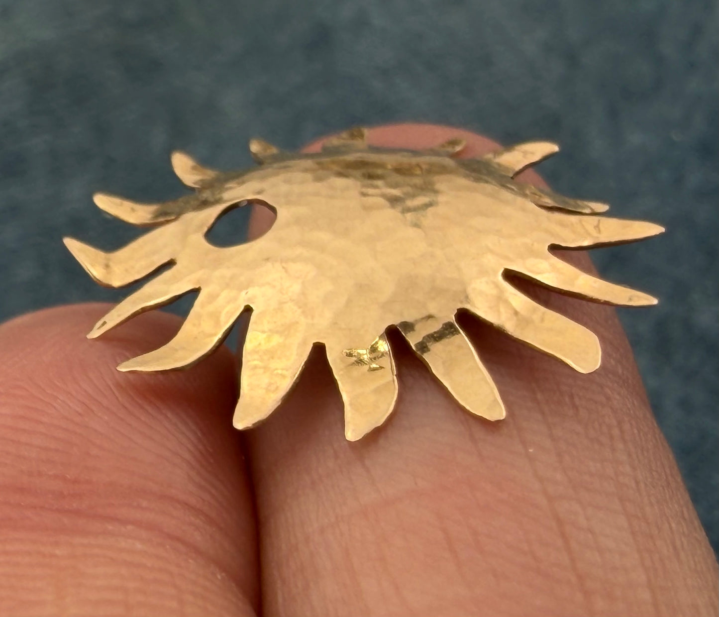 14k Yellow Gold James AVERY Sun Burst Pendant. RARE Retired