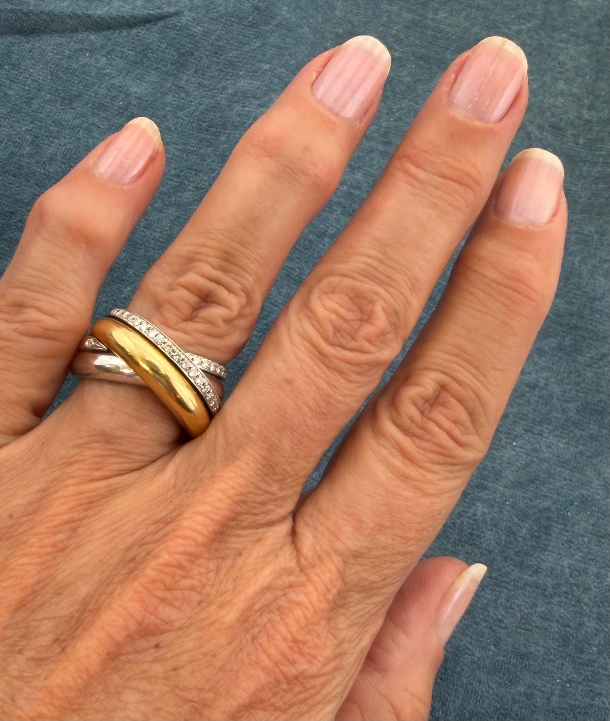 25% Over Scrap! 18k Gold Highway Criss-Cross Diamond Ring. Appraisal. 13g Video