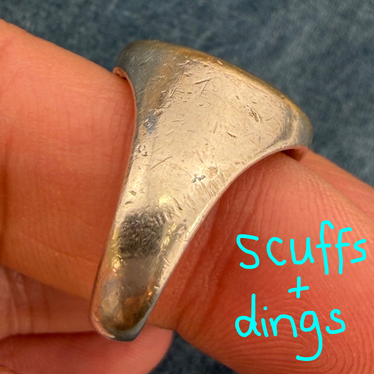 10k Yellow Gold Canadian Royal Coat of Arms in 925 Silver Ring. Antique 13g